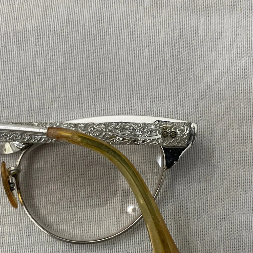 Vtg 1950s/60s Cat Eye Eyeglasses Frames 1/30 10K R.G.P 44-18